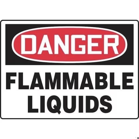 Accuform OSHA DANGER SAFETY SIGN FLAMMABLE MCHL080XL MCHL080XL
